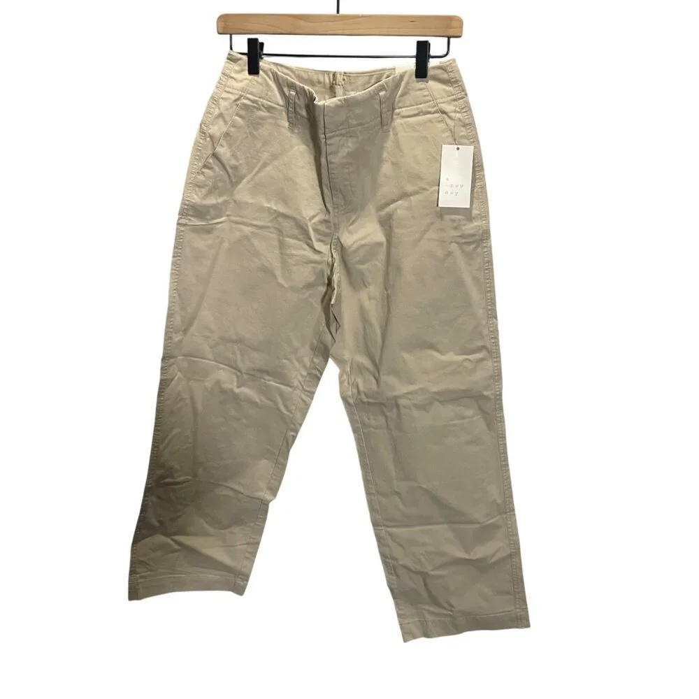 A New‎ Day Women’s High-Rise Straight-Leg Pants Size 8R Beige